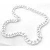 Silver Curb Chain Necklace 10mm  50-70cm 111-158g 